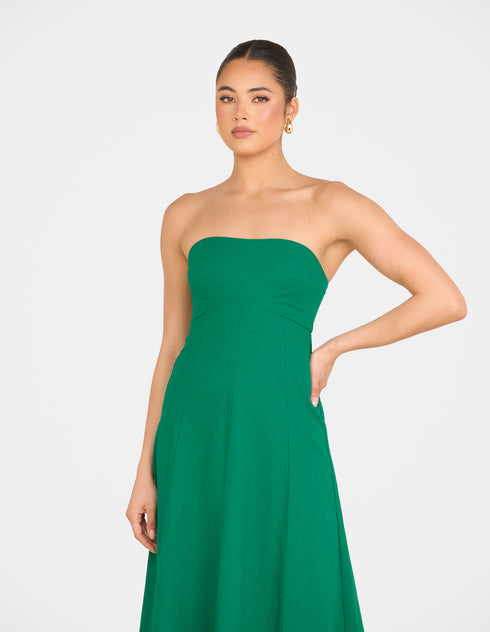 Rose Strapless Maxi Dress